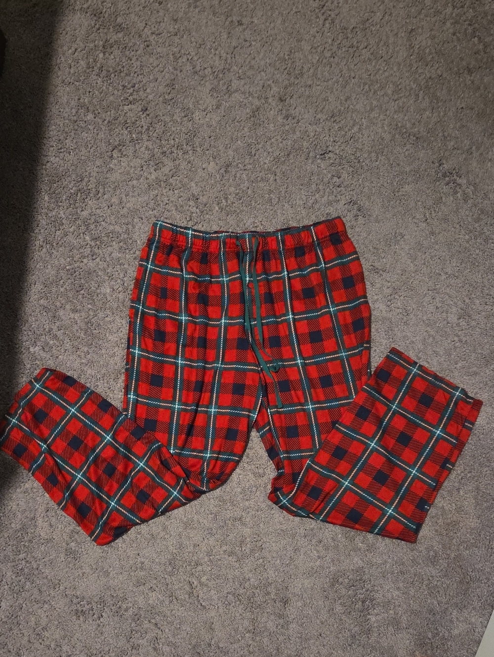 Men's Red Plaid Lounge Pants - Classic Cozy Fit